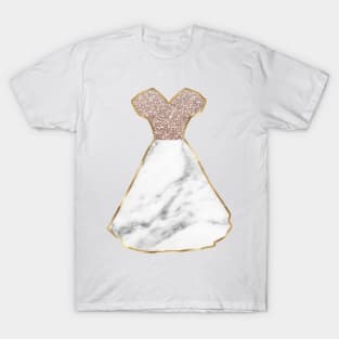 Dress - rose gold marble T-Shirt